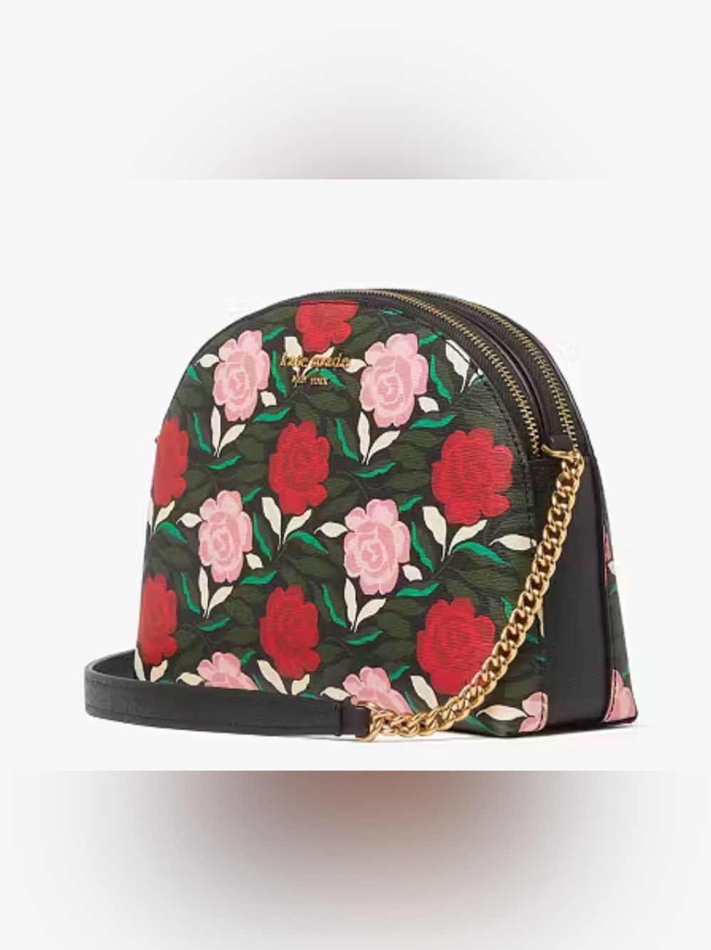 Kate Spade Morgan Rose Garden Floral Double Zip Crossbody‎ NWOT